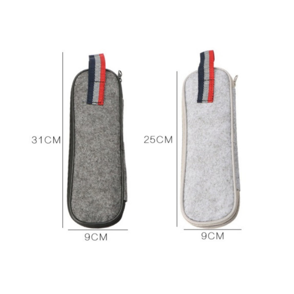 Anna-Kaci Stainless Steel Travel Utensil Set with Reusable Straws and Zipper Carry Case