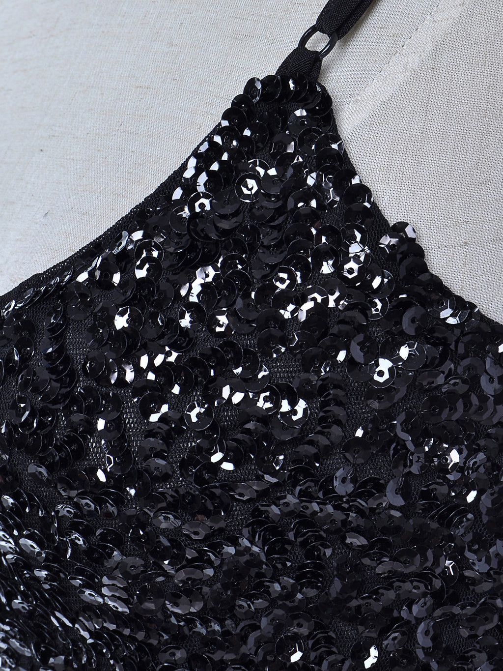 Camisola brillante con lentejuelas brillantes 