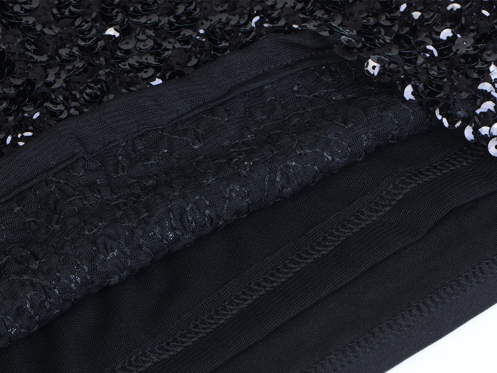 Camisola brillante con lentejuelas brillantes 