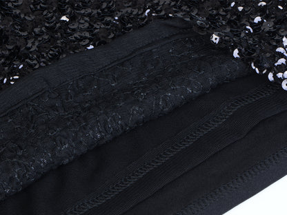 Camisola brillante con lentejuelas brillantes 