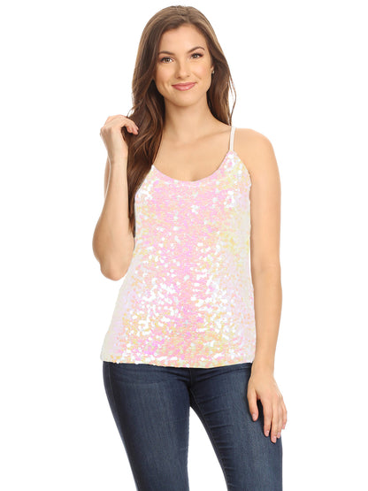 Shine Bright Sequin Sparkle Cami