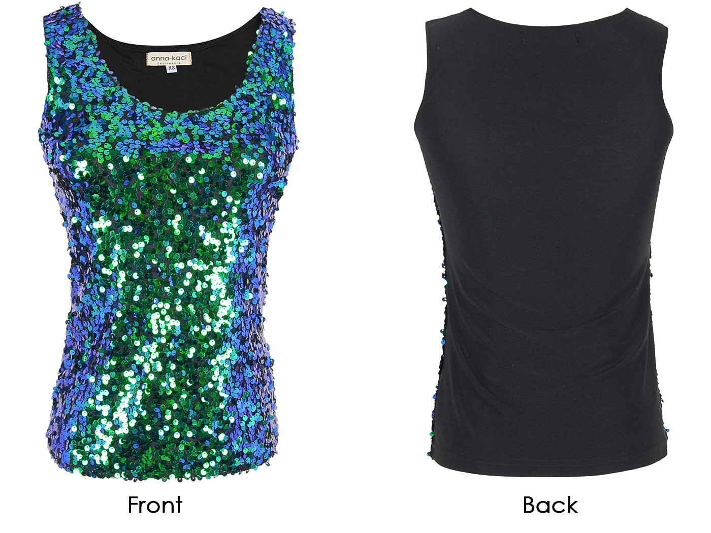 Glitz & Glam Sequin Party Tank Top