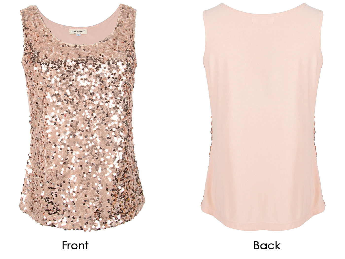 Glitz & Glam Sequin Party Tank Top