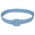 Anna-Kaci Elegant Straw Belt with Matching Woven Buckle