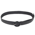 Anna-Kaci Sleek Woven Women's Belt with Plastic Buckle
