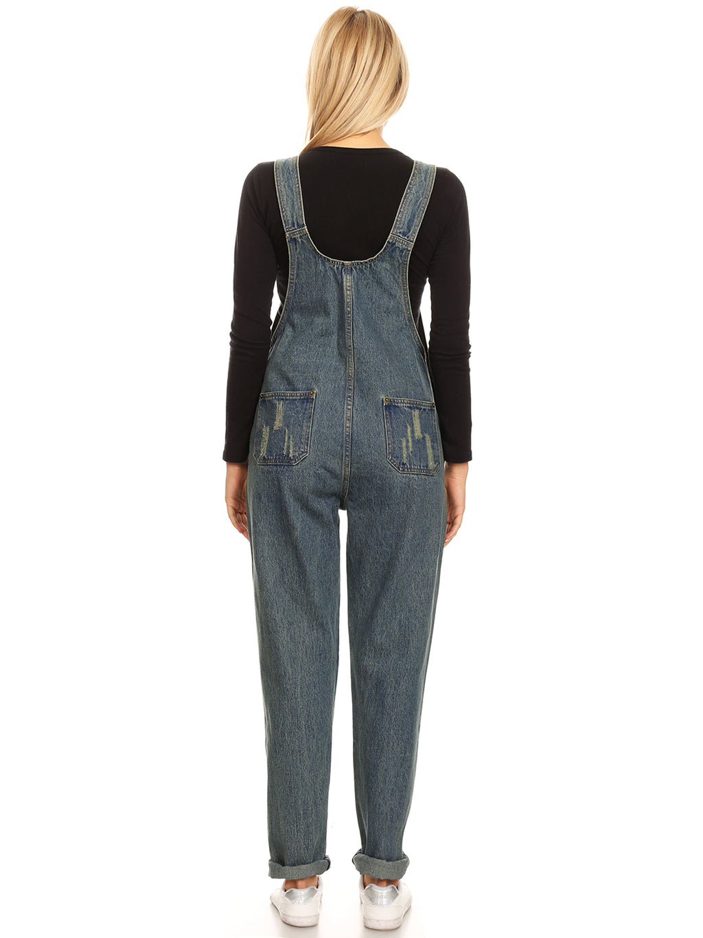 Vintage Adjustable Strap Denim Overalls