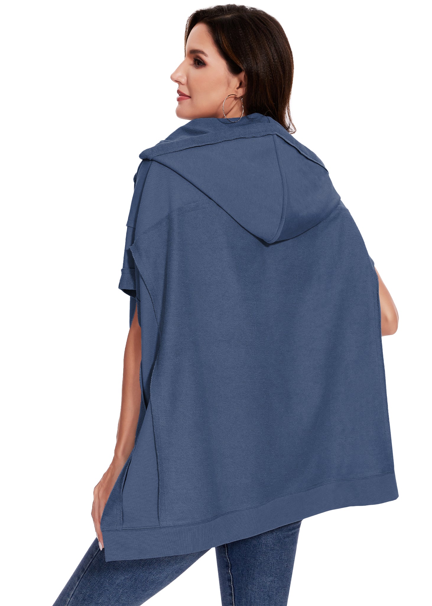 Sudadera con capucha de manga corta para novio