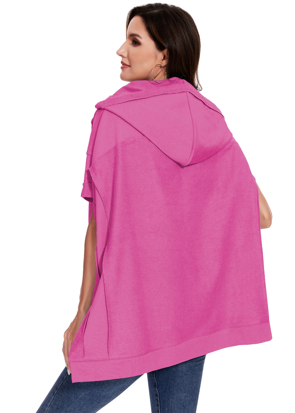 Sudadera con capucha de manga corta para novio