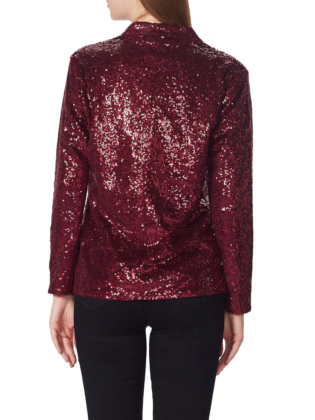 Chaqueta tipo blazer con lentejuelas brillantes