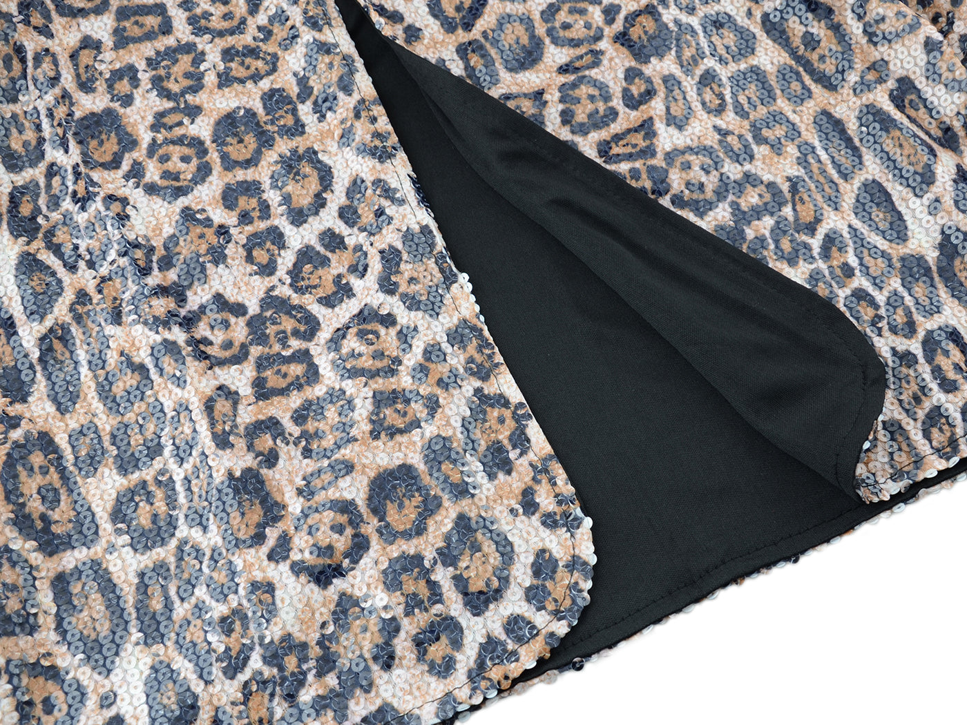 Chaqueta de cóctel con lentejuelas y parte delantera abierta