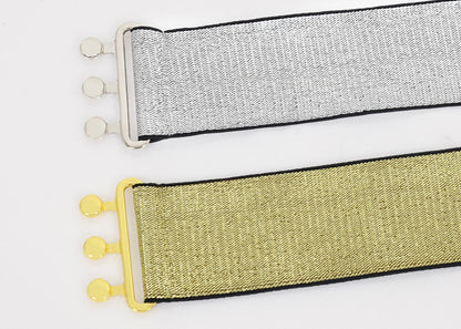 Sparkly Sequin Wide-Stretch Elastic Belt