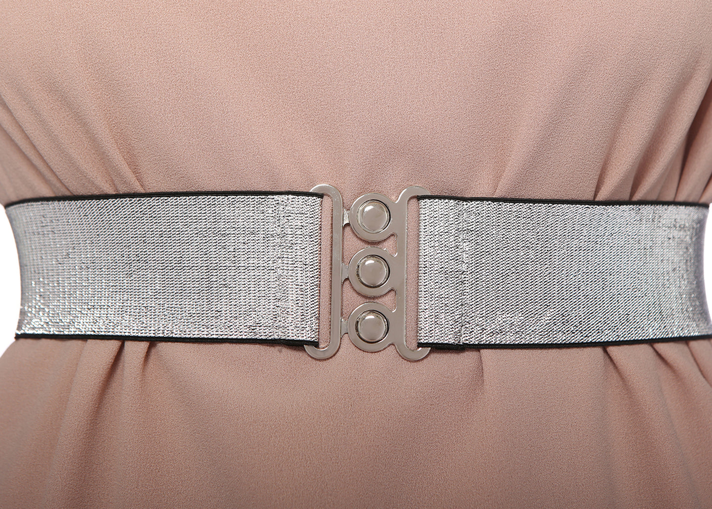 Sparkly Sequin Wide-Stretch Elastic Belt