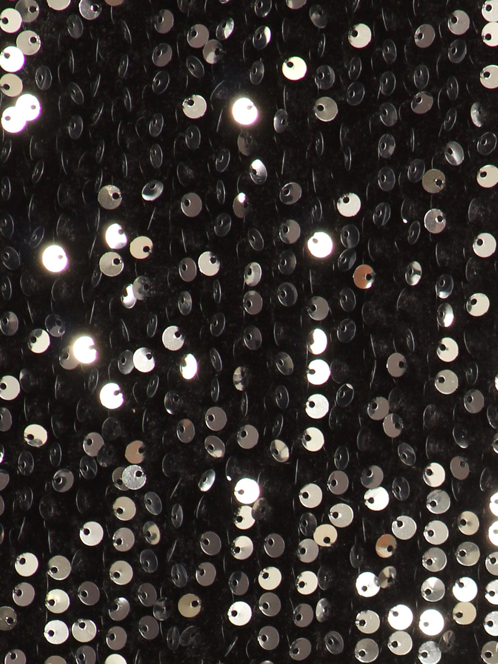 Blusa de cóctel con lentejuelas brillantes y falda larga