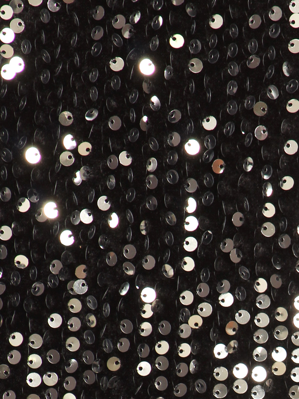 Blusa de cóctel con lentejuelas brillantes y falda larga