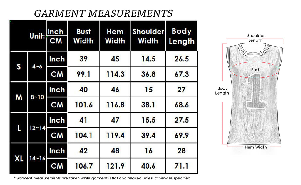Sparkle Glitter Hip Hop Number 1 T-Shirt Top Blouse Tunic Sequins Basketball Tank Vests
