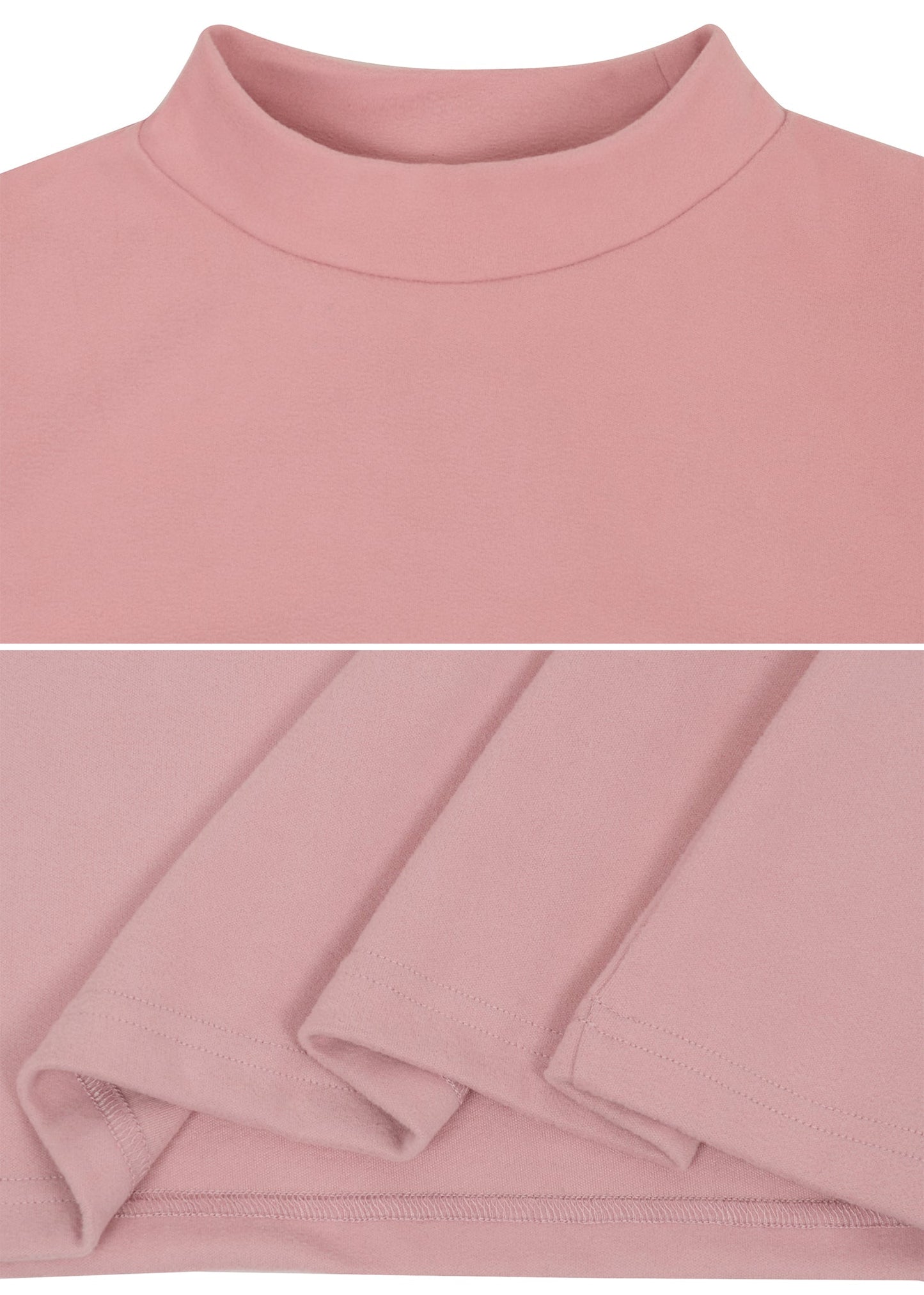 Sequin Puffed Long Sleeve Mock Neck Pullover