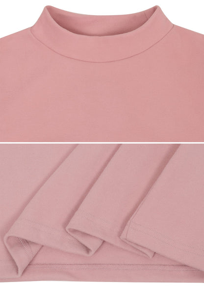 Sequin Puffed Long Sleeve Mock Neck Pullover