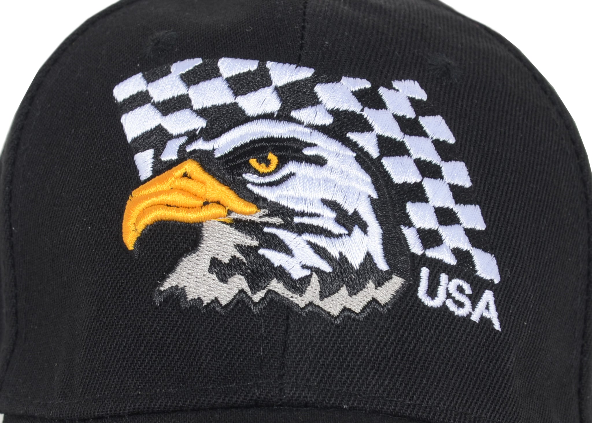 Gorras de béisbol con velcro ajustables en 3D con la bandera estadounidense patriótica de Anna-Kaci, con águila y halcón