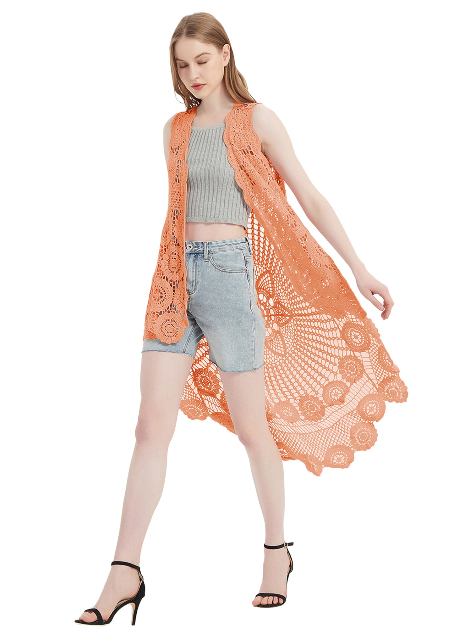Bohemian Crochet Lace Vest