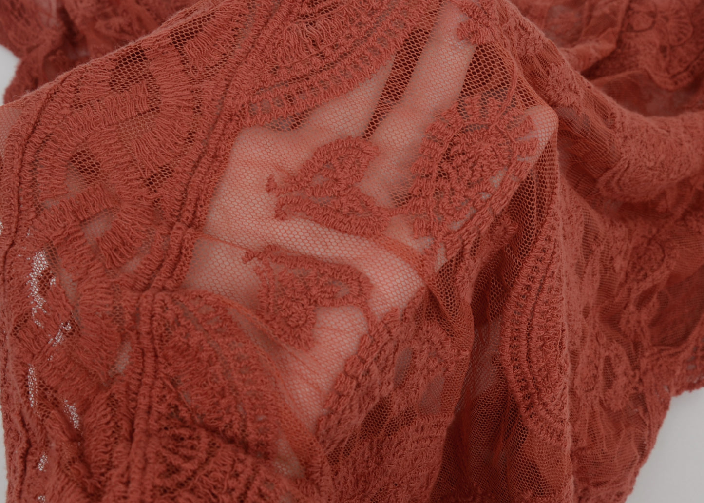 Embroidered Mesh Sheer Midi Dress