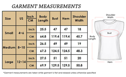 Shoulder Pad T-Shirt Tank Tops