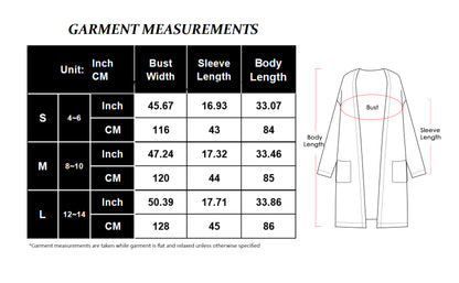 Anna-Kaci Women Solid Knit Long Sleeve Cardigan with Pockets, Open Front Lightweight Drop Shoulder Waffle Sweater Cover Up