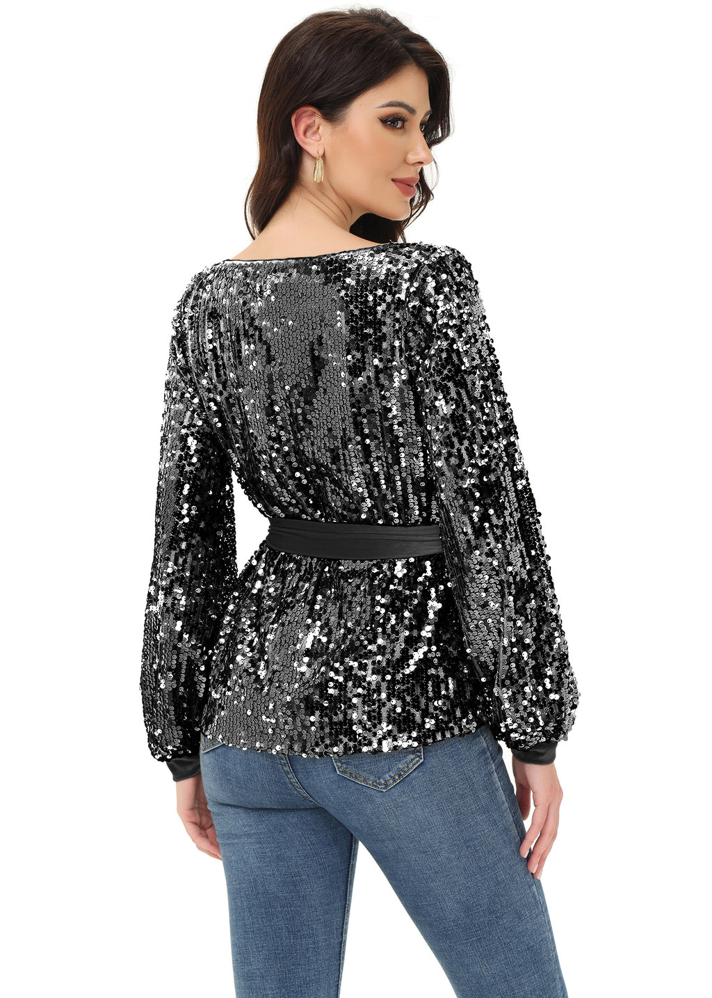 Sequin Party Sweatshirt Pullover Top