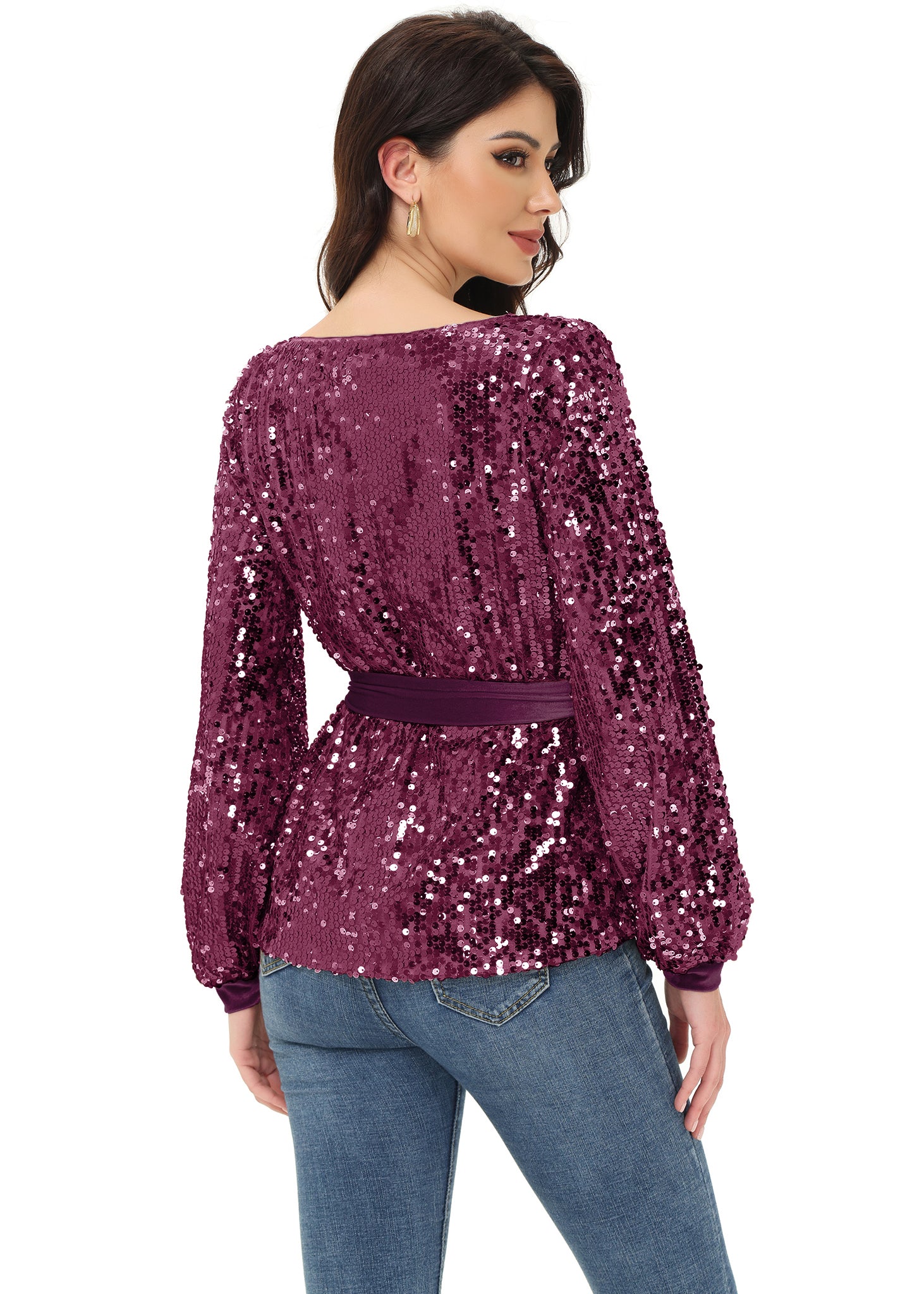 Sequin Party Sweatshirt Pullover Top