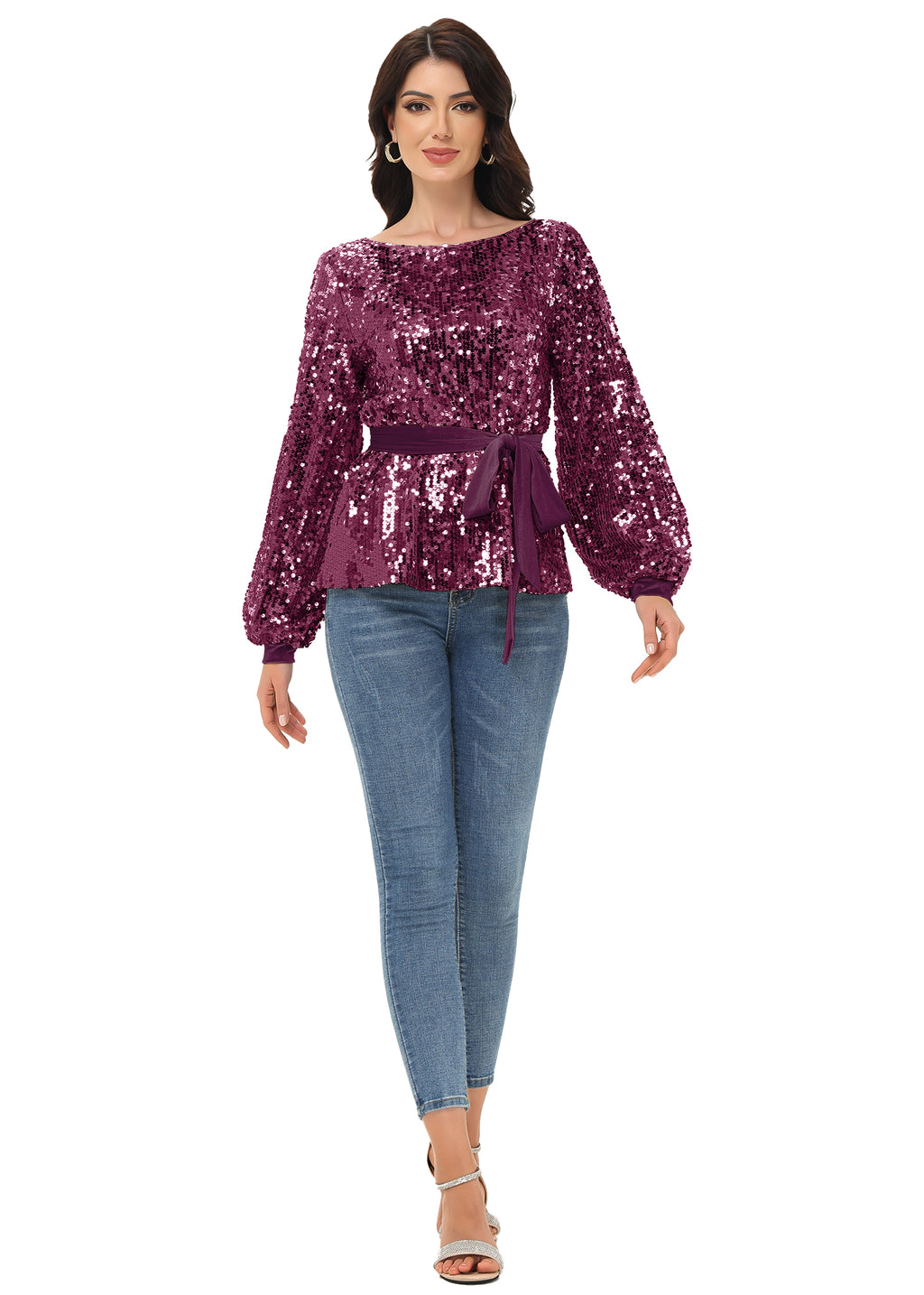 Sequin Party Sweatshirt Pullover Top