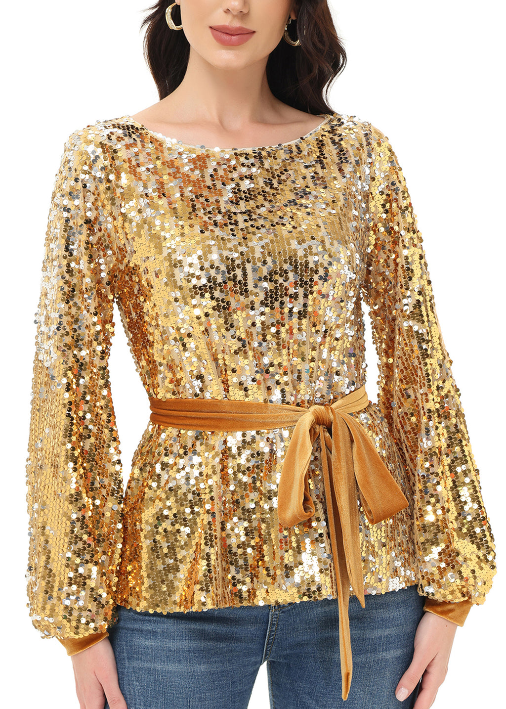 Sequin Party Sweatshirt Pullover Top