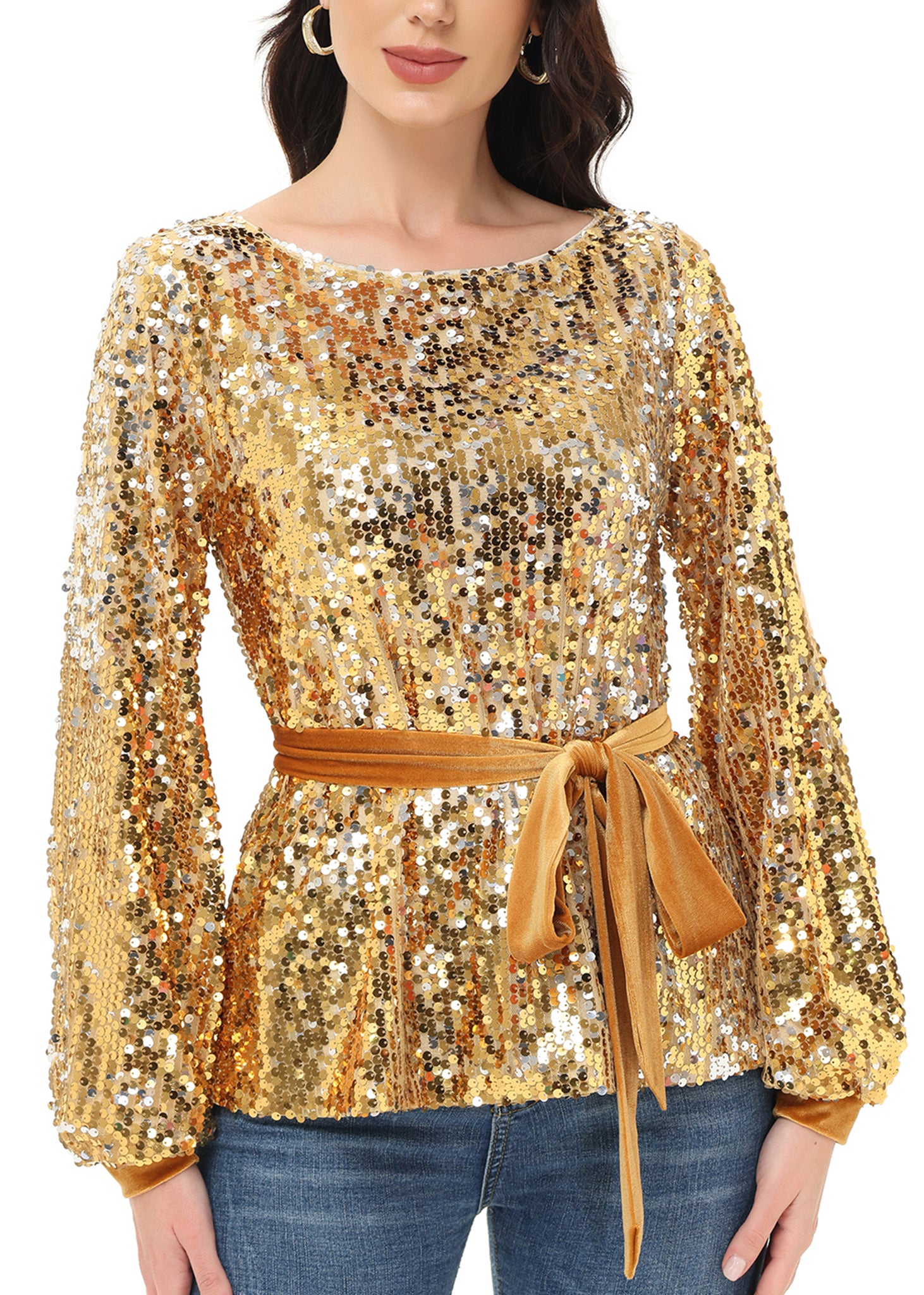 Sequin Party Sweatshirt Pullover Top