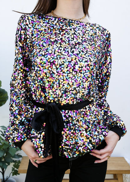 Sudadera tipo jersey con lentejuelas para fiesta