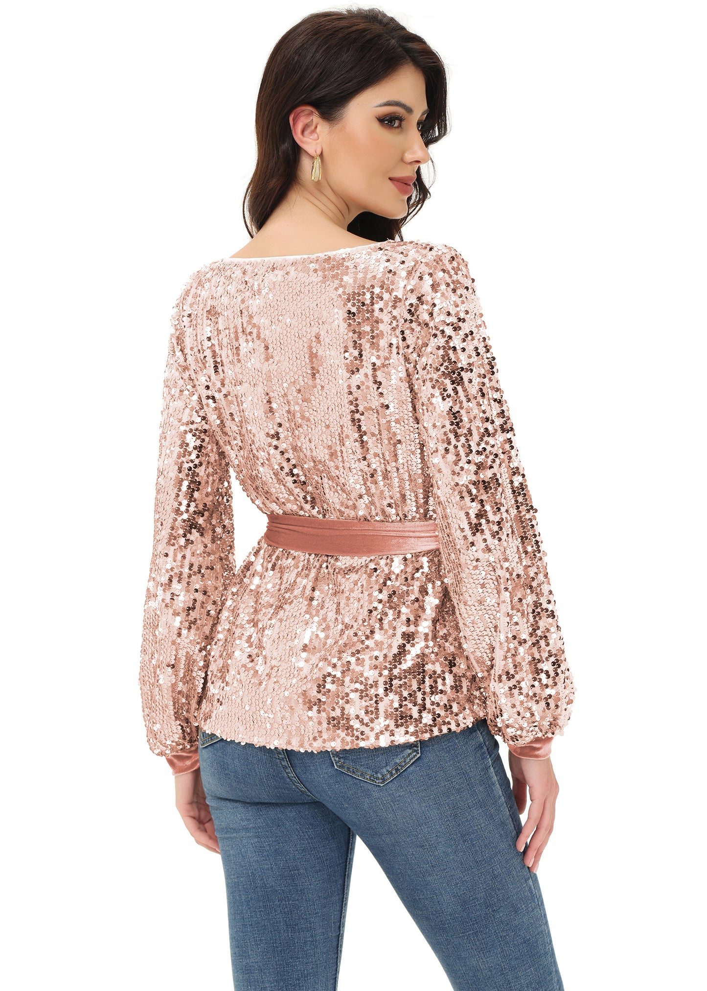 Sequin Party Sweatshirt Pullover Top