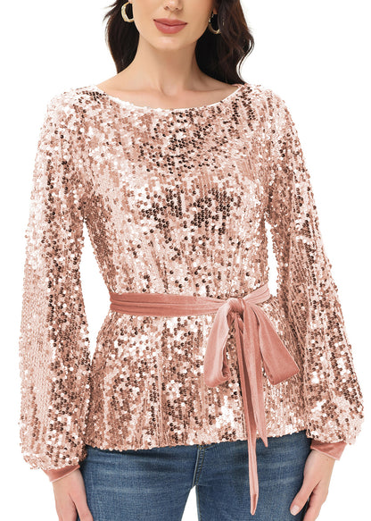 Sudadera tipo jersey con lentejuelas para fiesta