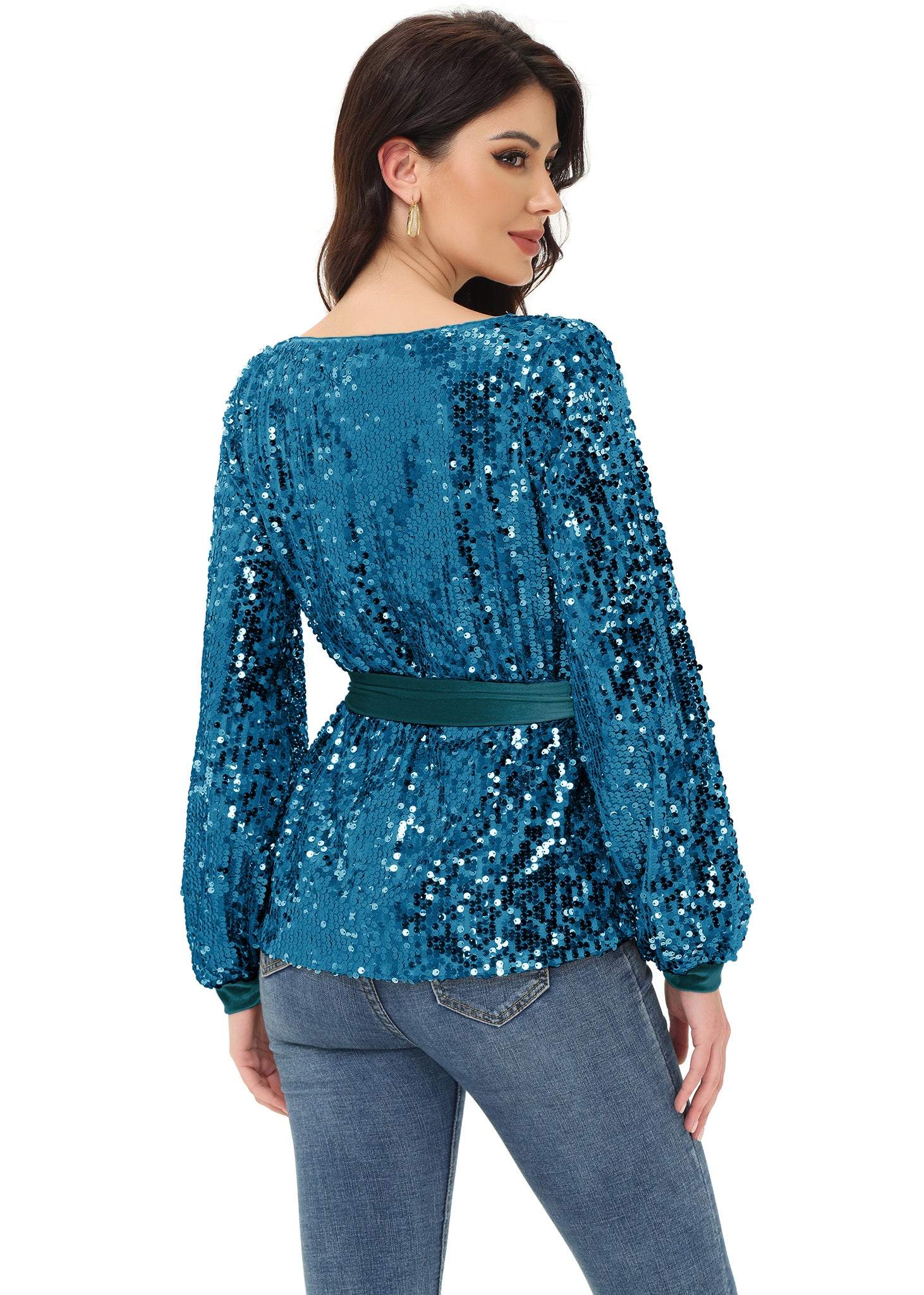 Sequin Party Sweatshirt Pullover Top