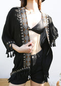 Tribal Kimono Tassel Cardigans