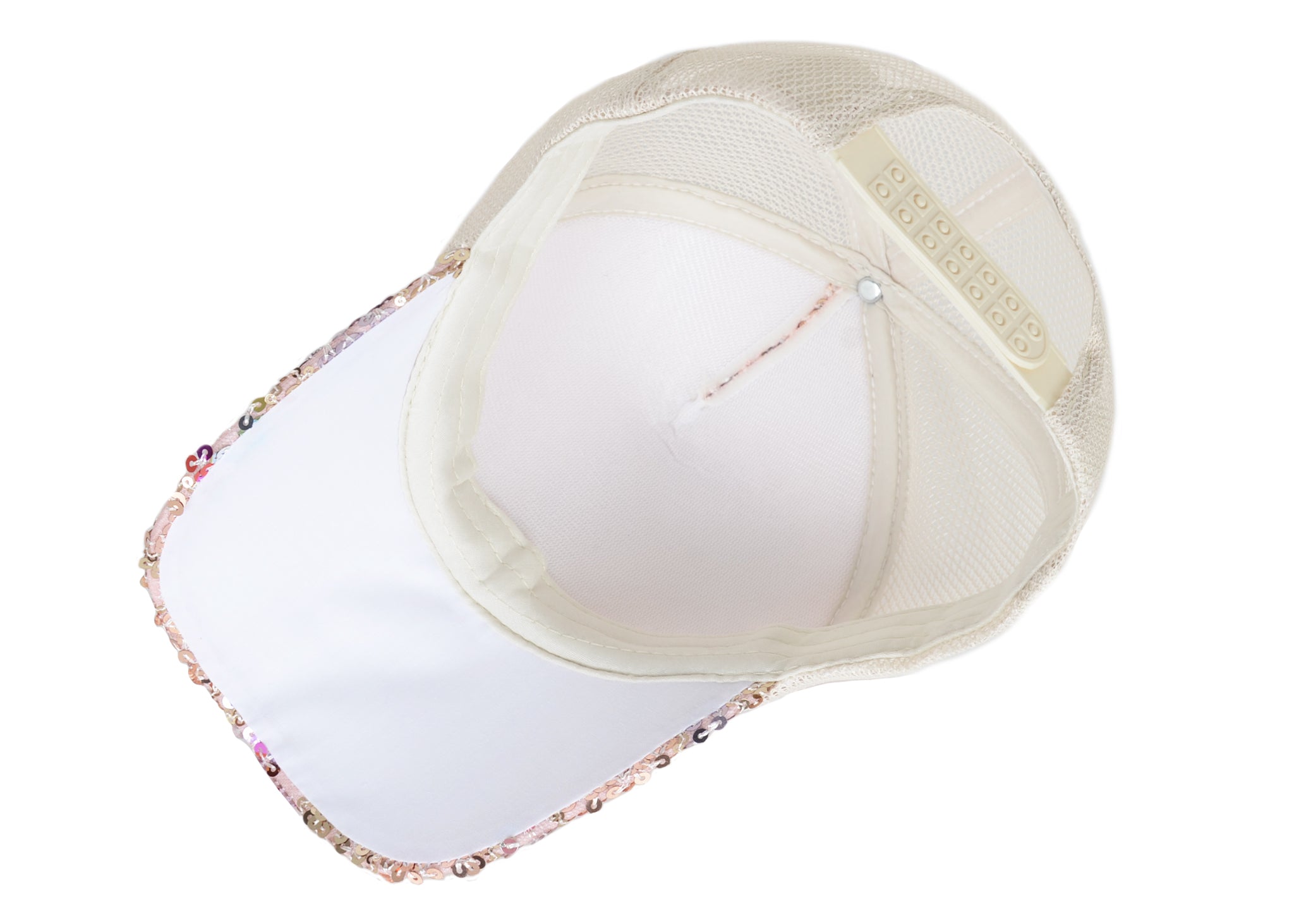 Gorra de béisbol para mujer Anna-Kaci, gorra con cola de caballo con purpurina, gorra de moño alto desordenado, gorra de camionero para papá