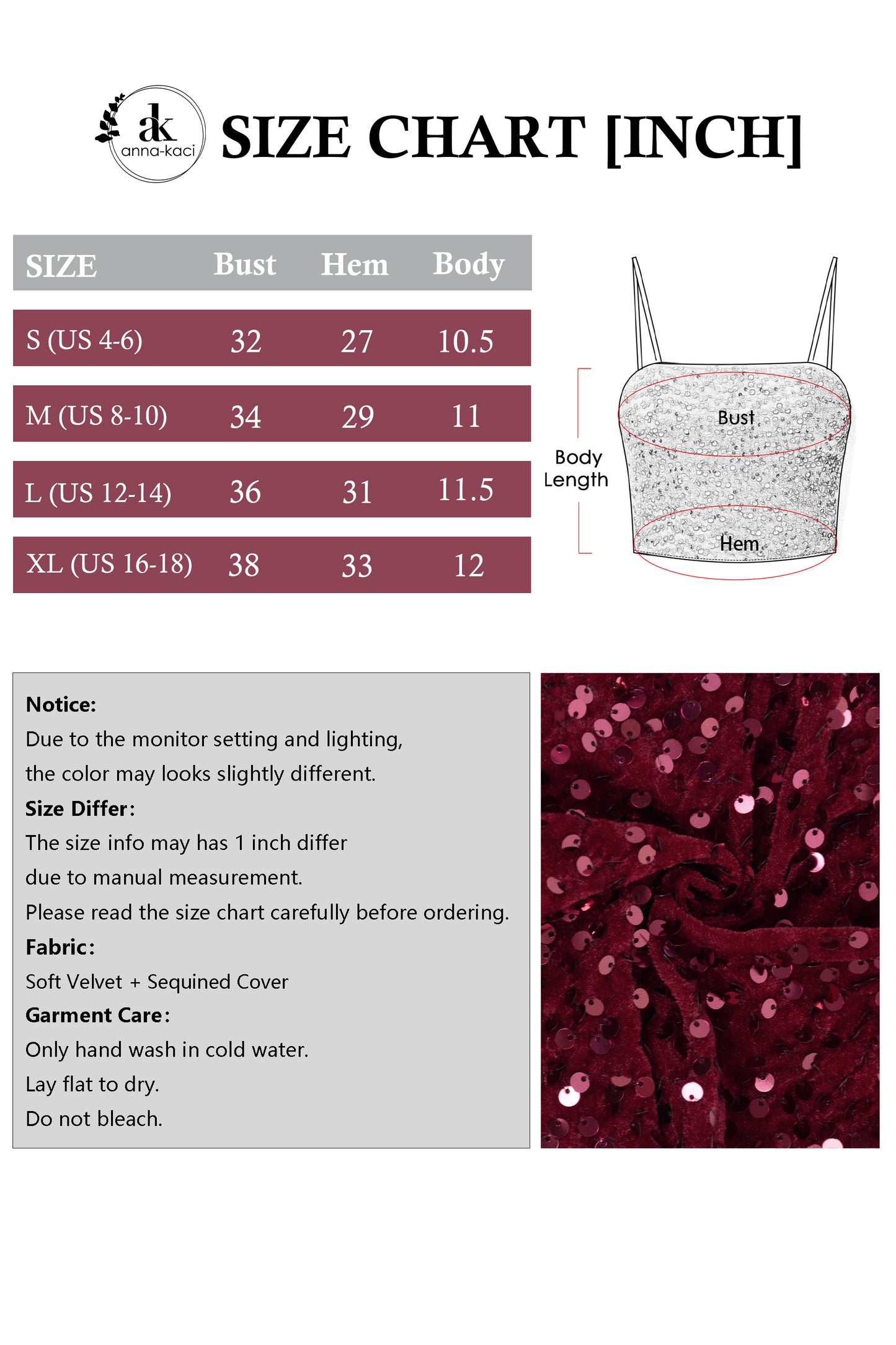 Anna-Kaci Women's Sparkly Sequin Cami Tops Crop Club Party Glitter Spaghetti Strap Tube Top