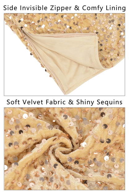 Anna-Kaci Women's Sparkly Sequin Cami Tops Crop Club Party Glitter Spaghetti Strap Tube Top