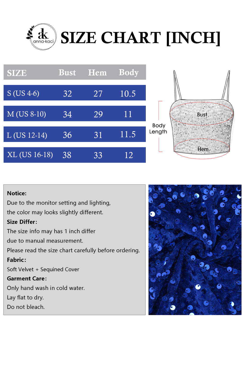 Anna-Kaci Women's Sparkly Sequin Cami Tops Crop Club Party Glitter Spaghetti Strap Tube Top