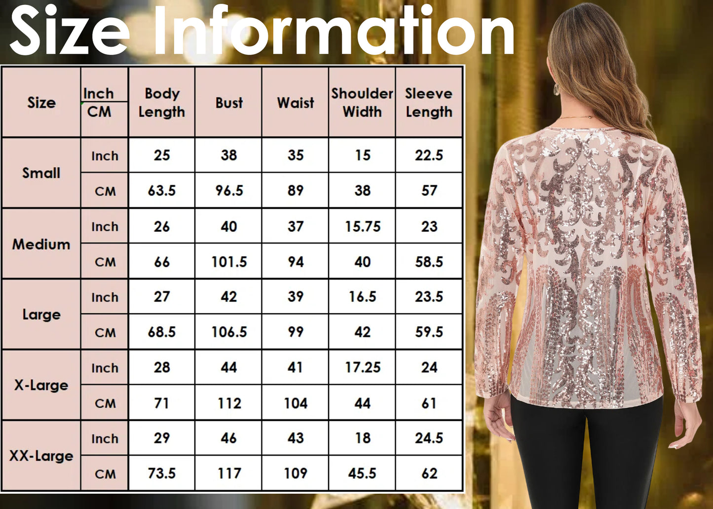 Anna-Kaci Womens Sparkly Sequin Cardigan Long Sleeve Open Front Glitter Party Evening Jacket