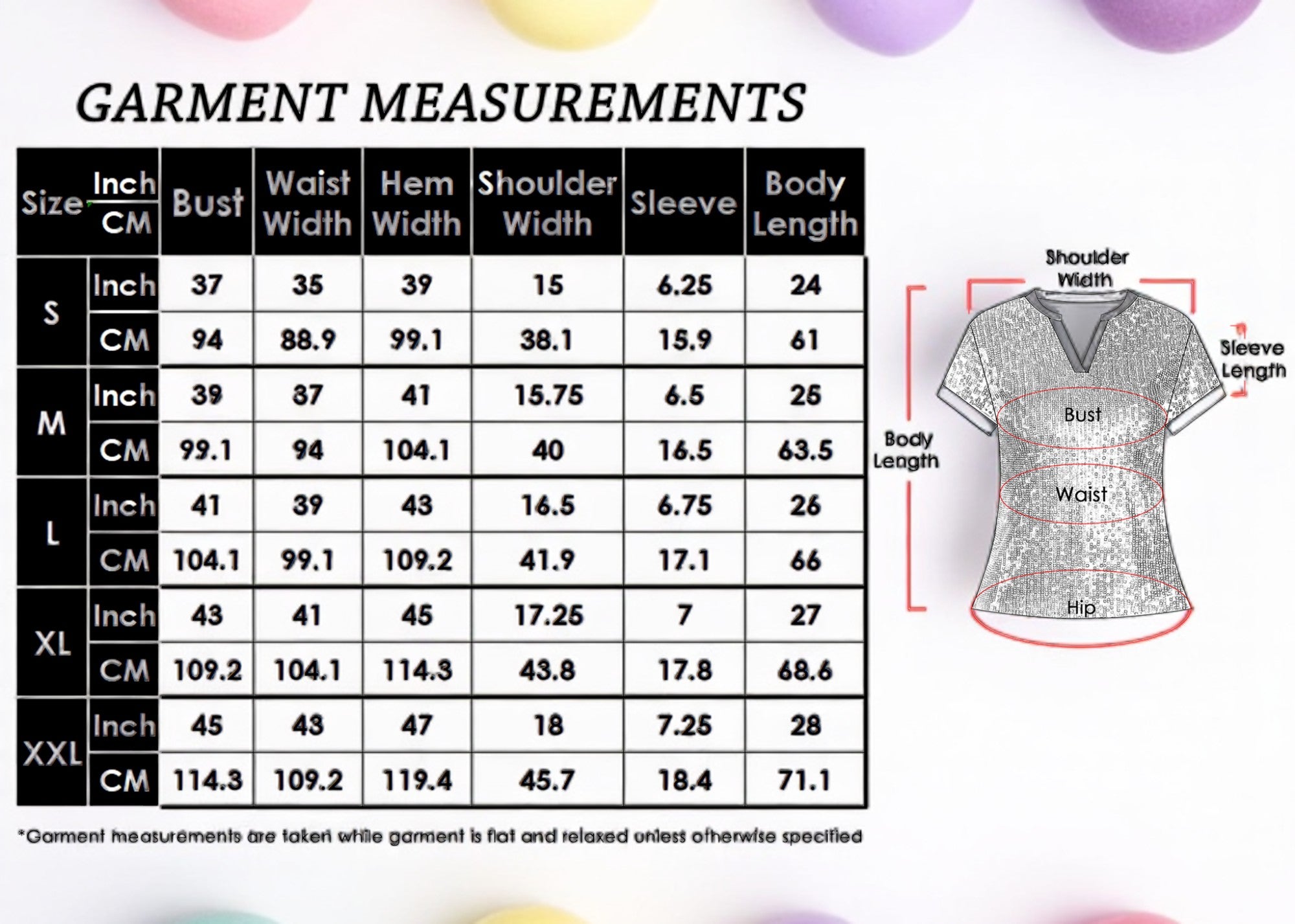 Anna-Kaci Women's Sequin Top Shirt Short Sleeve with Satin V Neckline Glitter Party Tunic Blouse