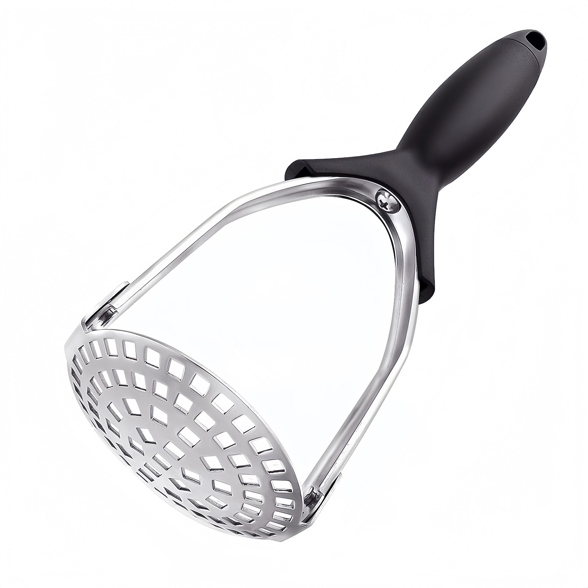 Anna-Kaci Stainless Steel Potato Masher with Ergonomic Handle for Mashed Potatoes and Vegetables