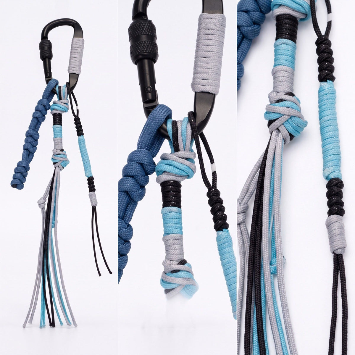Carabiner Cord Tassel Backpack Charm Keychain