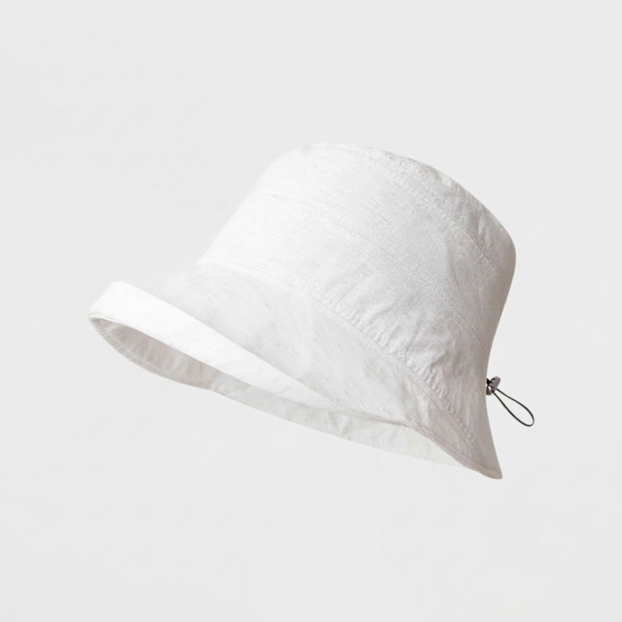 Bucket Hat with Adjustable Back Buckle and Wide Brim