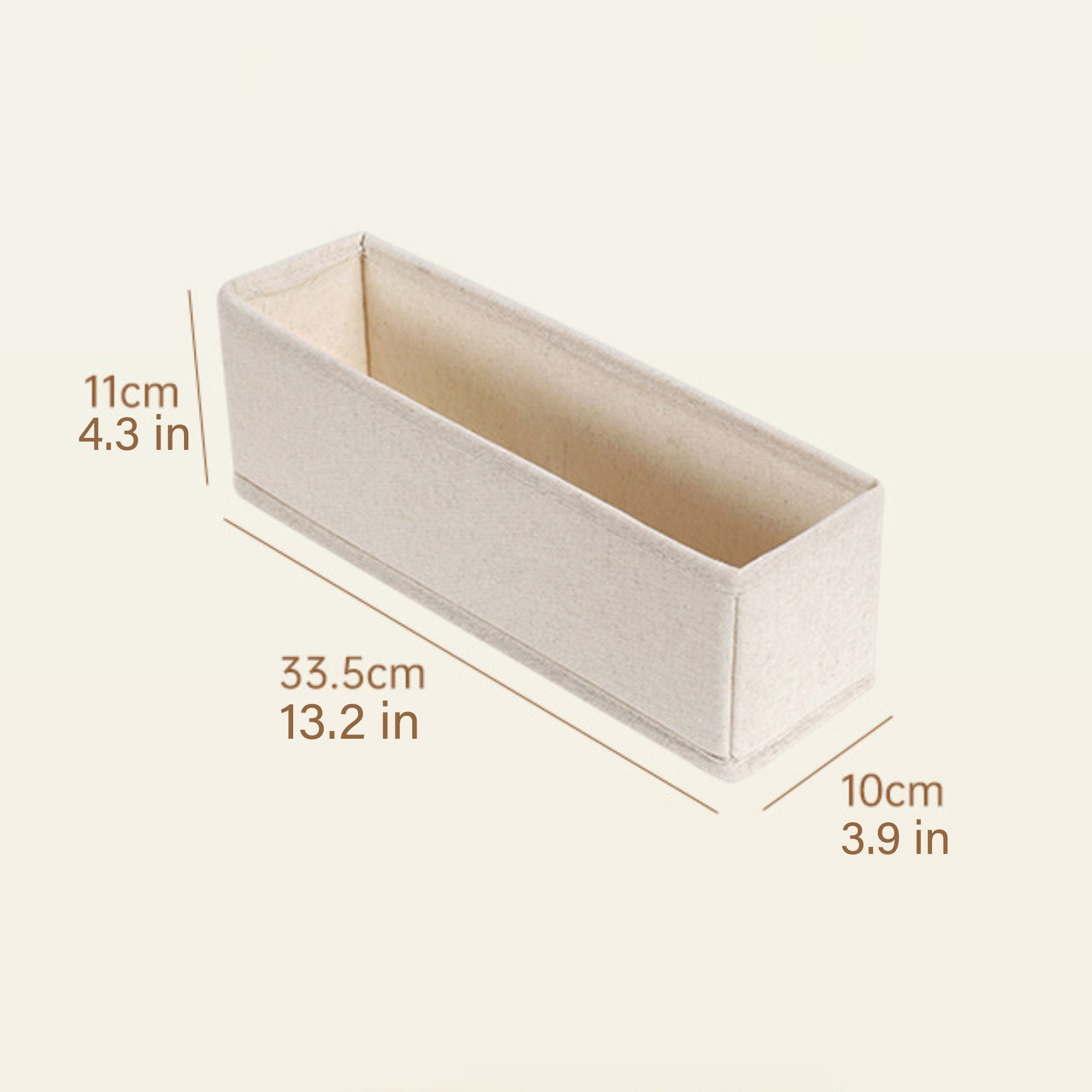 Drawer Organizer Storage Box Foldable Closet Bin Fabric Storage Basket for Dresser Shelves