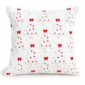 Christmas Tree Bow Tufted Decorative Throw Pillow Cover