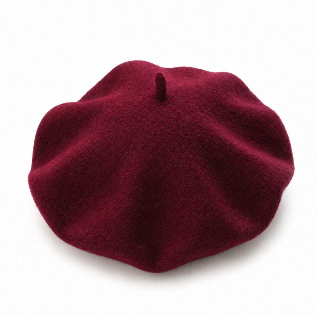 Wool Beret Hat Classic French Painter Cap Soft Felt Everyday Style