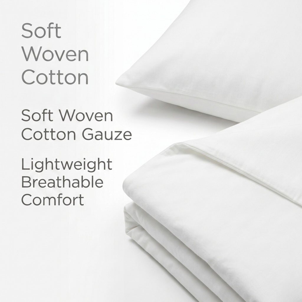 4-Piece Cotton Washed Bedding Set with Duvet Cover Flat Sheet and Pillowcases Textured Woven Finish