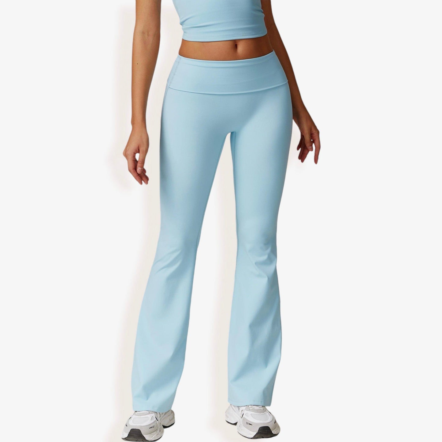 Flared High Waist Yoga Pants for Activewear and Everyday Comfort
